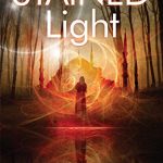 The cover of Stained Light, Book Four of the Gaia Chronicles. An illustration of a robed woman standing in front of a mosque.