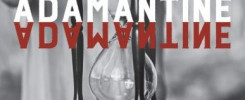 Cover of Adamantine: a young woman holding an hourglass